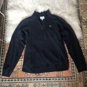 Southern Tide Navy Quarter Zip Sweater - M